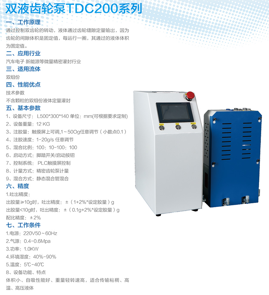 雙液齒輪泵TDC200系列